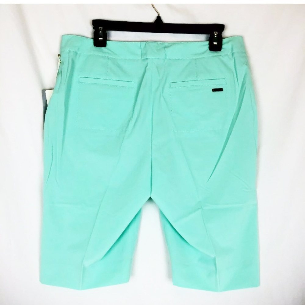Cutter Buck Womens 10 Dry-Tec Golf Shorts Mint Green Stretch Pockets Athleisure - Picture 2 of 8